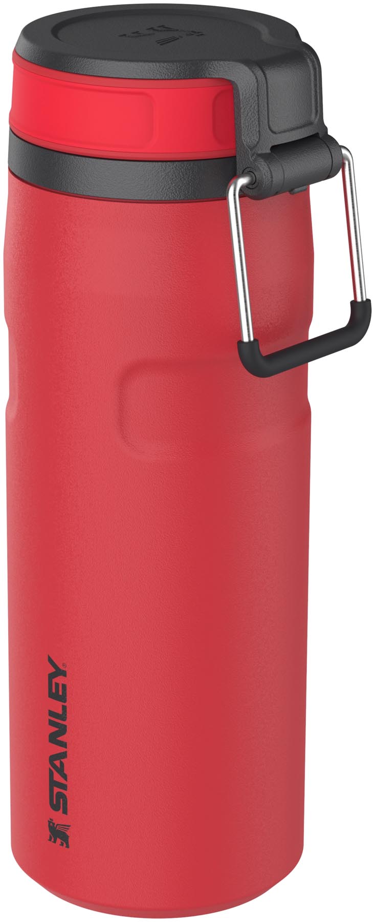 Moderne Stanley IceFlow Twist Flasche in Chili-Rot, 0.47l, für erfrischende Getränke unterwegs. Ideal für Sport und Freizeit.