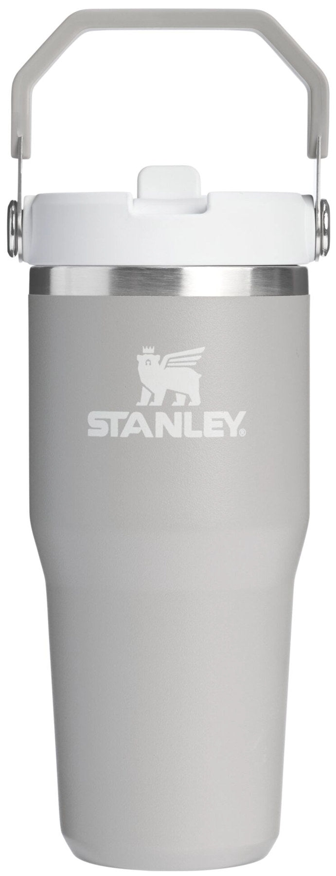 IceFlow Flip Straw Becher 0.41l ash in Grau präsentiert im Onlineshop von KAQTU Design AG. Thermosflasche ist von Stanley