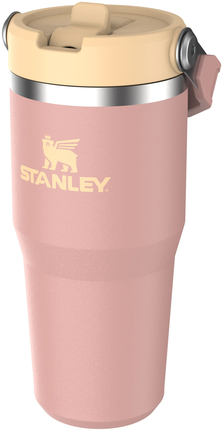 IceFlow Flip Straw Becher 0.41l peach rose in Pink präsentiert im Onlineshop von KAQTU Design AG. Thermosflasche ist von Stanley