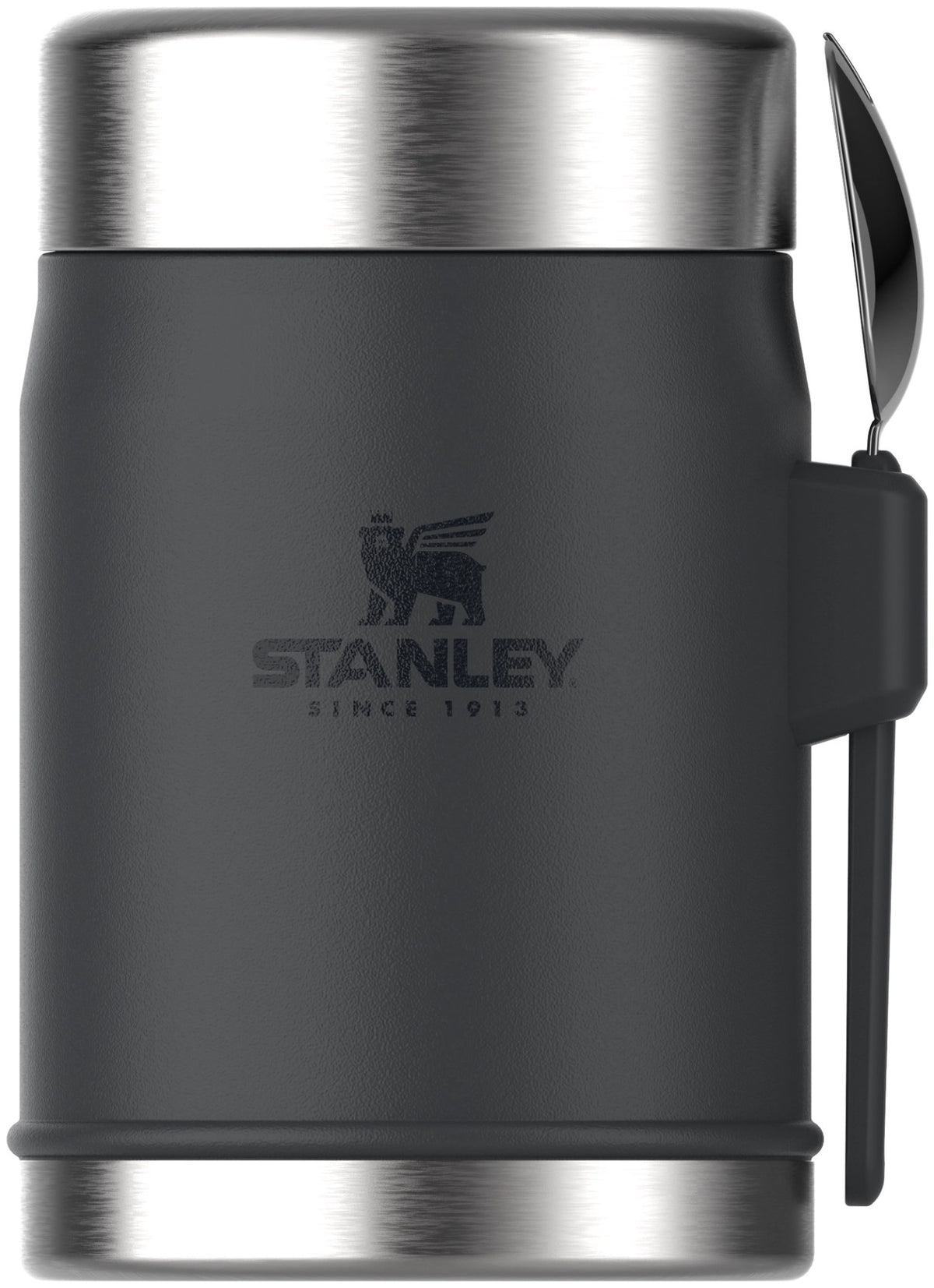 Legendary Food Jar + Spork 0.4l black 2.0 in Schwarz präsentiert im Onlineshop von KAQTU Design AG. Snackbox ist von Stanley