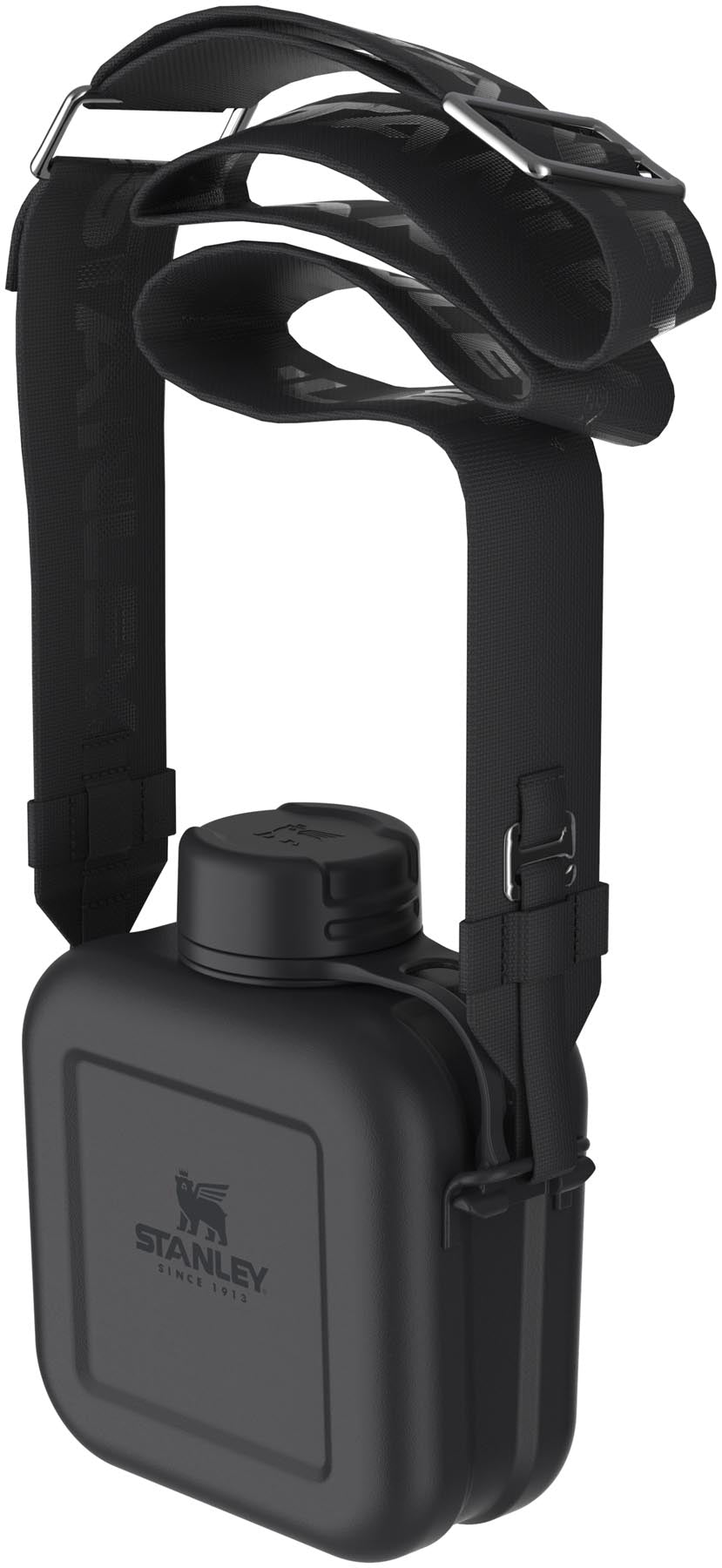 Moderne Stanley Next X Nature Canteen 0.74l in elegantem Schwarz, ideal für aktive Lebensstile und nachhaltige Trinklösungen.