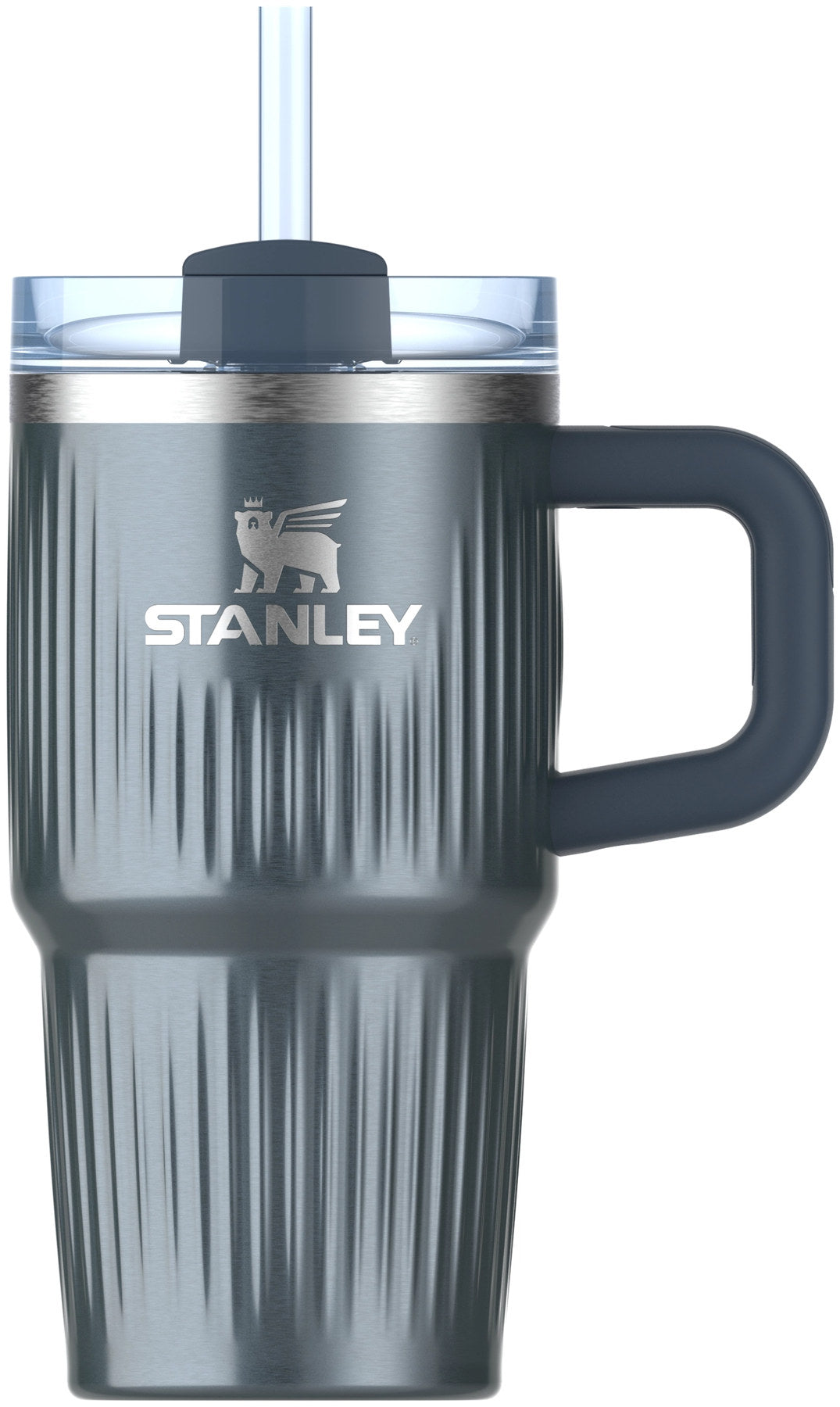 Quencher Fluted 0.59l glacial blue shine in Blau präsentiert im Onlineshop von KAQTU Design AG. Thermosflasche ist von Stanley