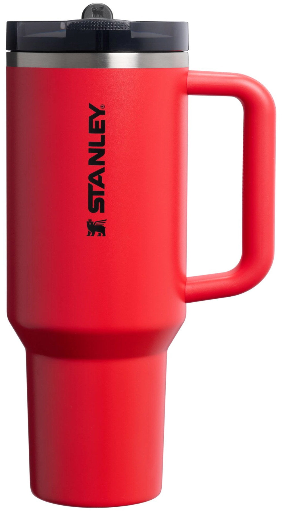 Quencher ProTour Flip Straw 1.18l chili black in Schwarz präsentiert im Onlineshop von KAQTU Design AG. Thermosflasche ist von Stanley