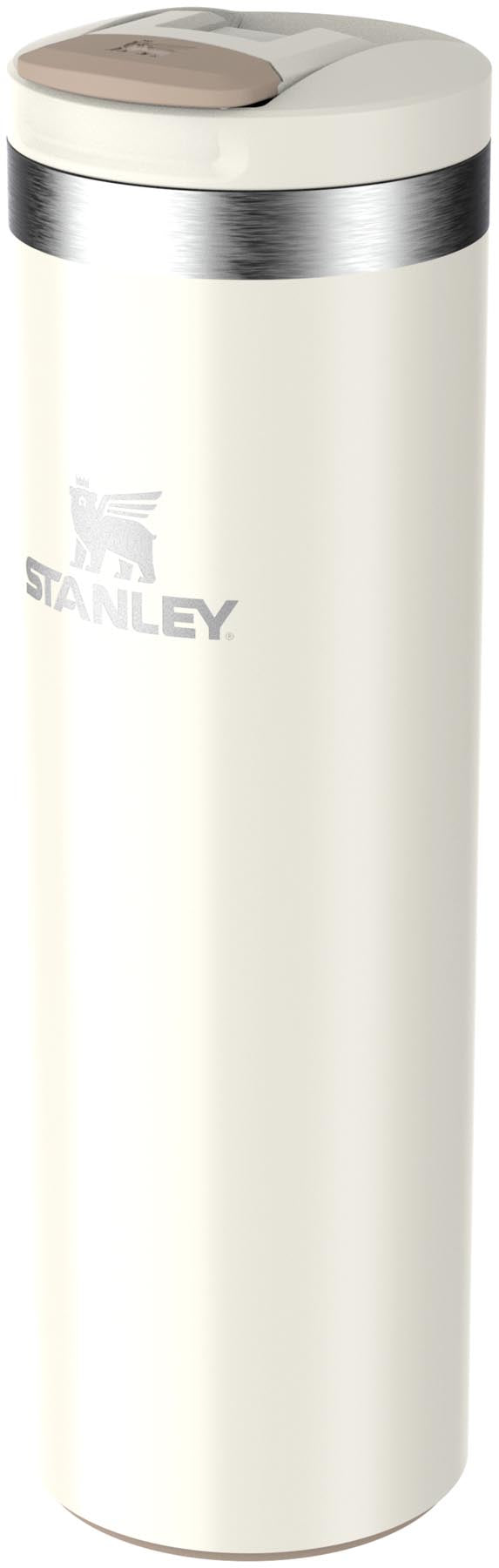 Stylischer Stanley Transit Fliptop Becher 0.47l in glänzendem Cream, ideal für alle Getränke und perfekt für den täglichen Gebrauch.