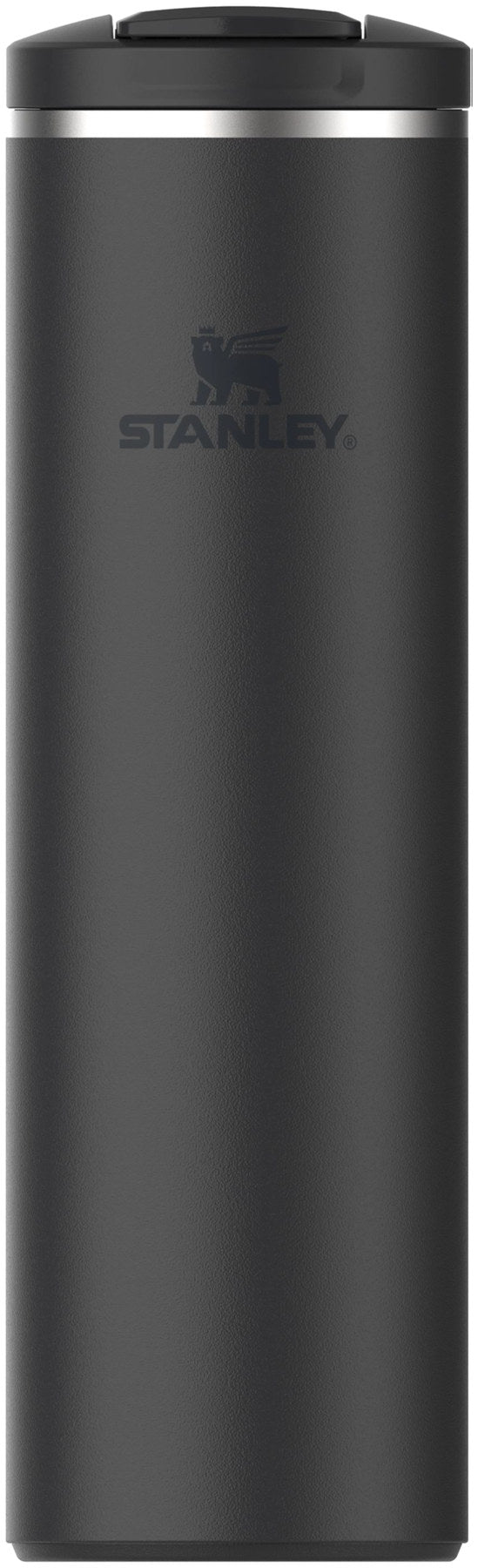 Transit FlipTop Becher 0.59l black 2.0 in Schwarz präsentiert im Onlineshop von KAQTU Design AG. Thermosflasche ist von Stanley