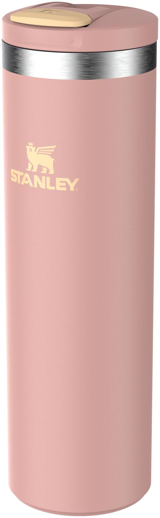 Eleganter Stanley Transit Fliptop Becher in sanftem Peach Rose, 0.59l, ideal für alle Getränke und perfekt für den täglichen Gebrauch.