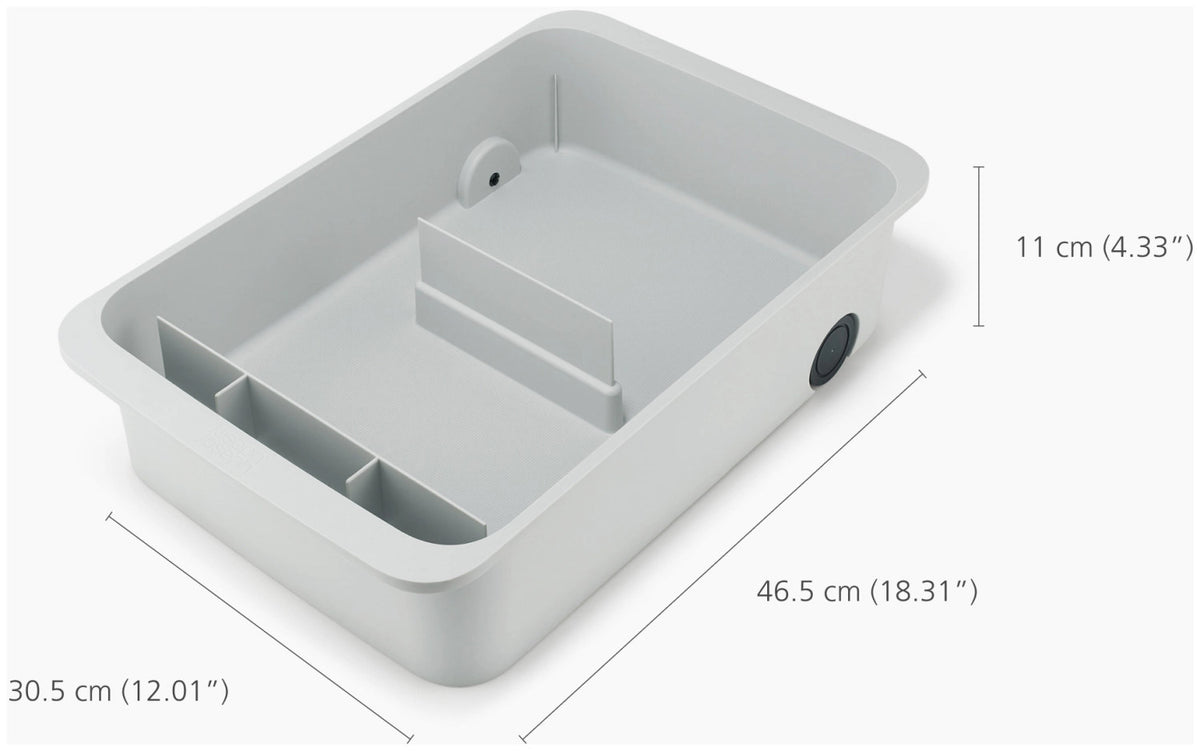 CupboardStore Putzschrank ausziehbar aus recycl. Kunststoff in Grau präsentiert im Onlineshop von KAQTU Design AG. Küchenhelfer ist von Joseph Joseph