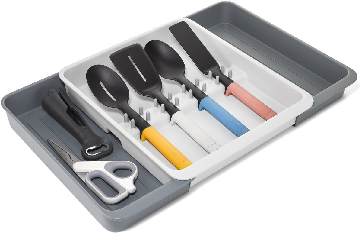 DrawerStore Besteckkasten für Utensilien recycl. Kunststoff in Grau präsentiert im Onlineshop von KAQTU Design AG. Besteckboxen ist von Joseph Joseph