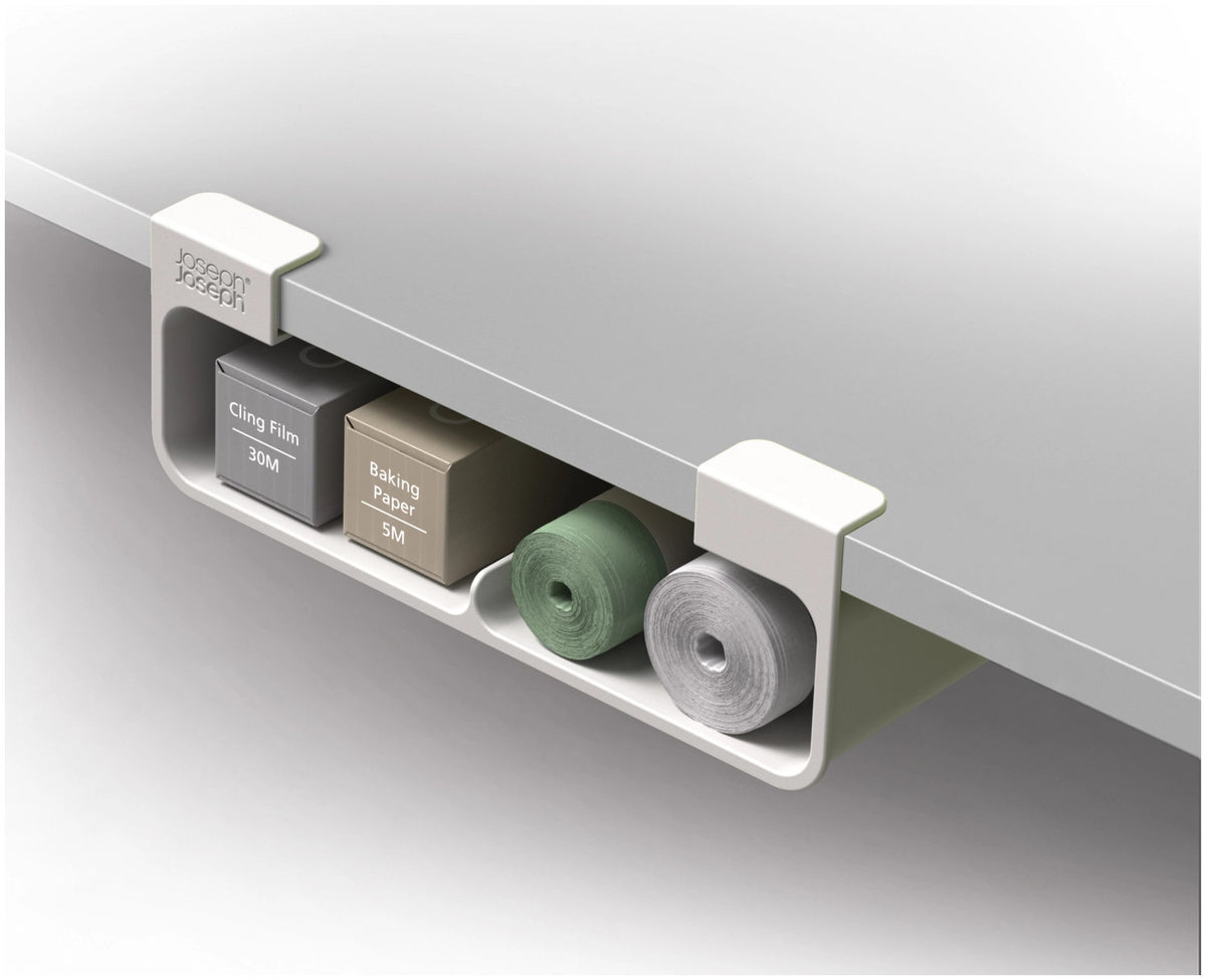 CupboardStore Küchenorganizer für Beutel recycl. Kunststoff in Grau präsentiert im Onlineshop von KAQTU Design AG. Küchenhelfer ist von Joseph Joseph