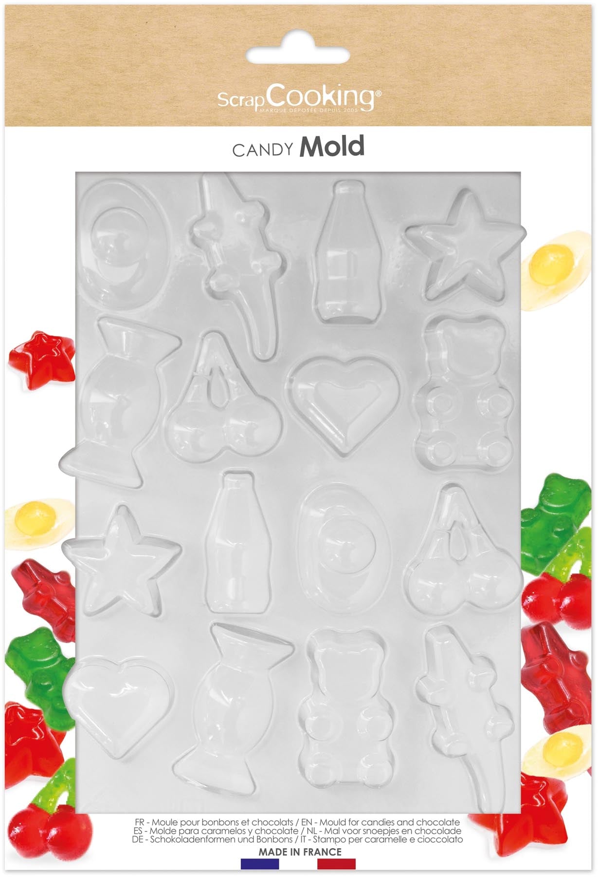 Giessform halbart für Schokolade und Süssikeiten in präsentiert im Onlineshop von KAQTU Design AG. Backutensilien ist von Scrap Cooking