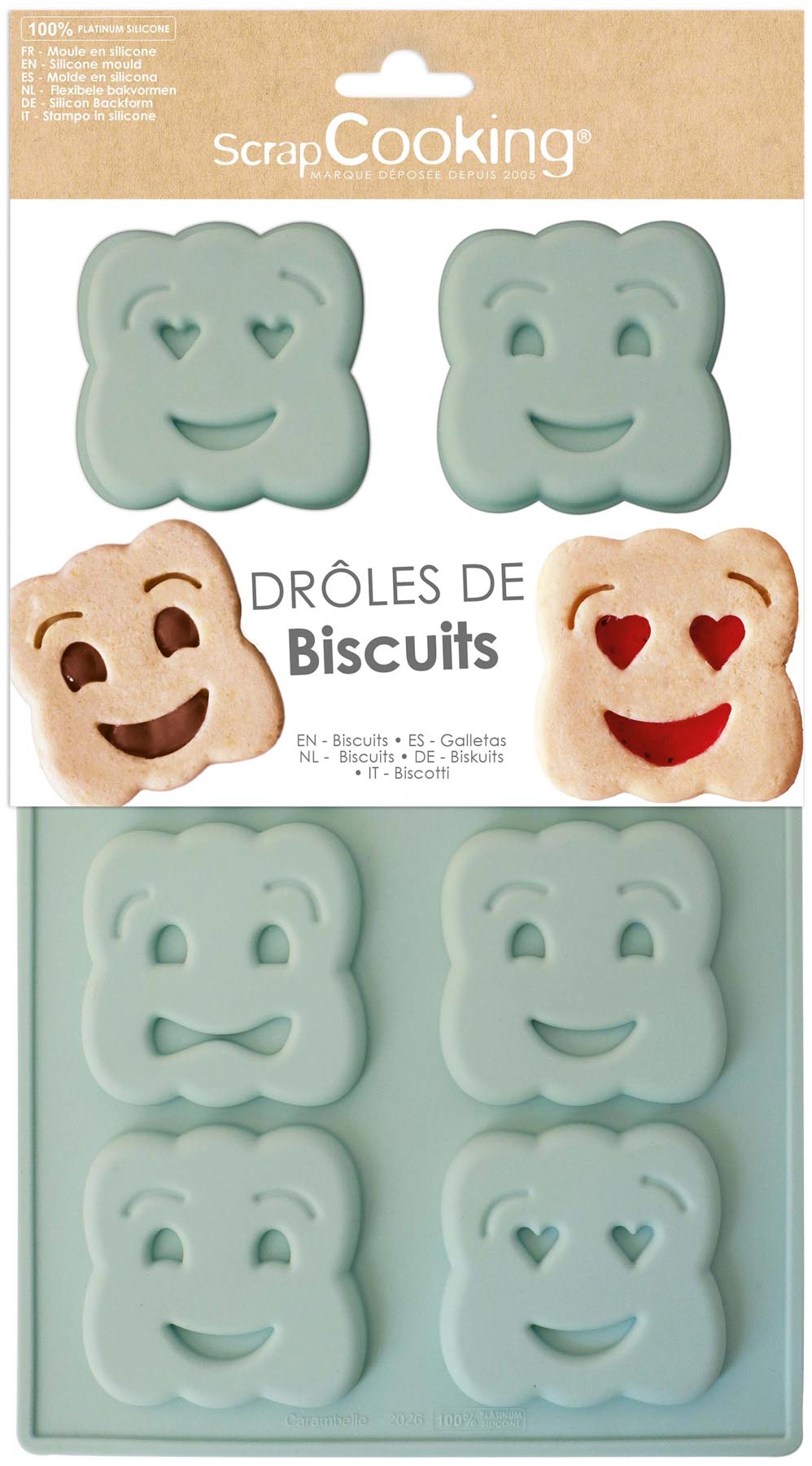 Backform Funny Cookies Silikon in präsentiert im Onlineshop von KAQTU Design AG. Backform / Backblech ist von Scrap Cooking