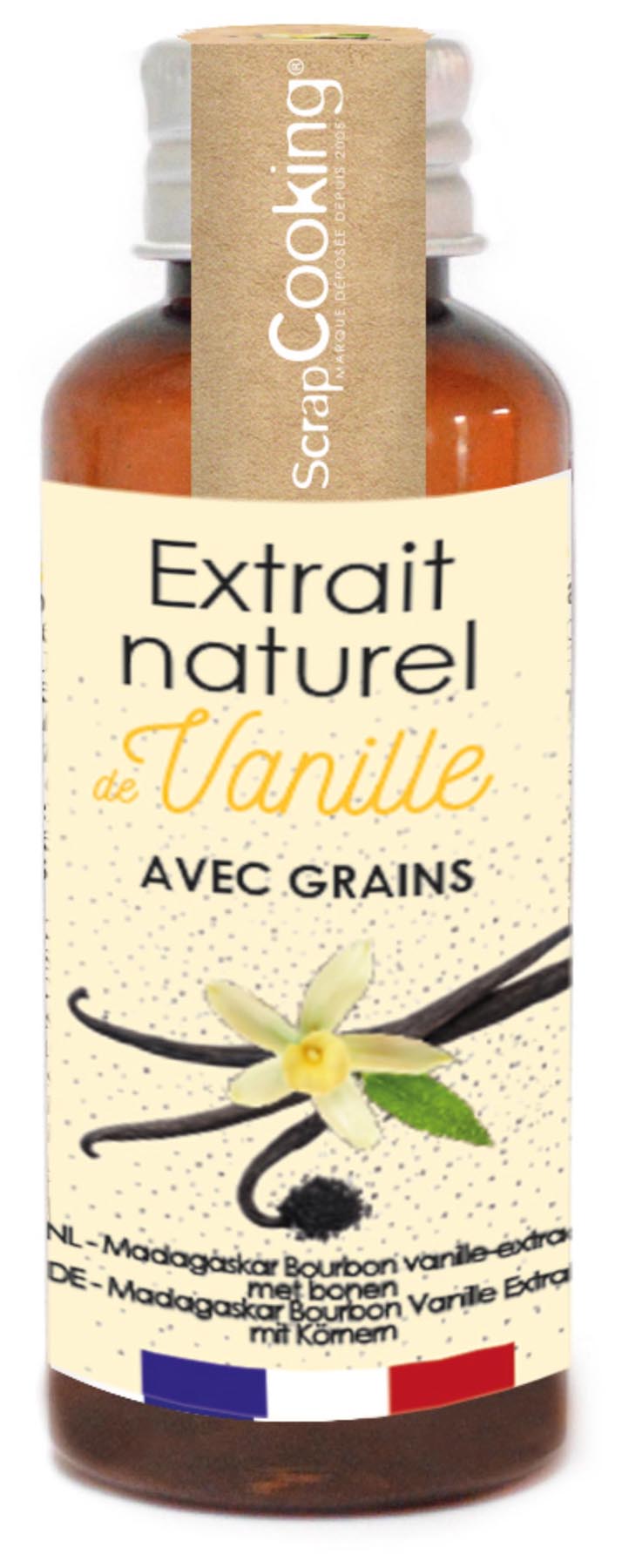 Natürliches Aroma madagascar Bourbon Vanille mit Samen 40ml in präsentiert im Onlineshop von KAQTU Design AG. Ersatzteil ist von Scrap Cooking
