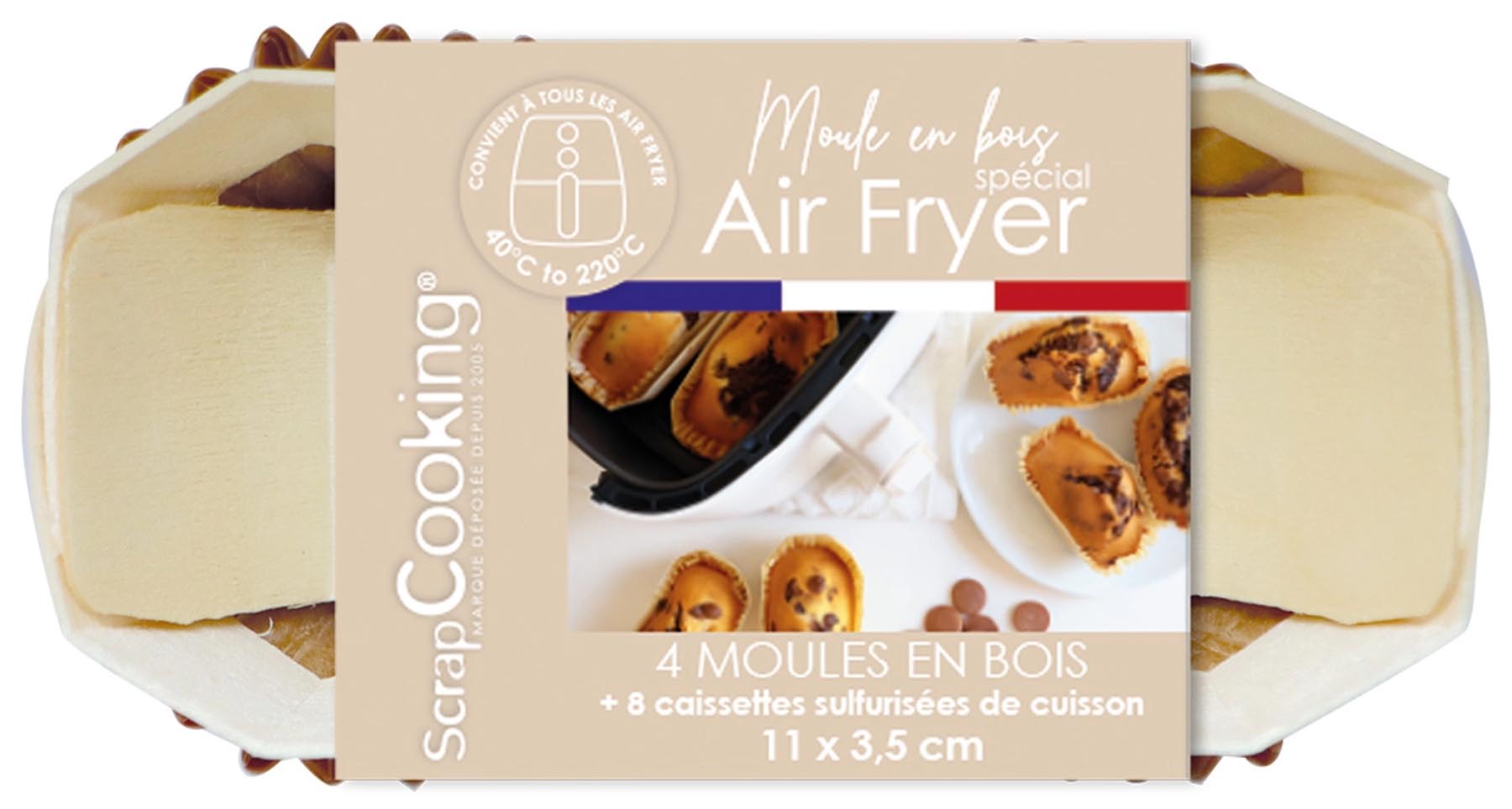 4er Set Backform für Heissluftfritteuse + 8 Einlagen in präsentiert im Onlineshop von KAQTU Design AG. Backform / Backblech ist von Scrap Cooking