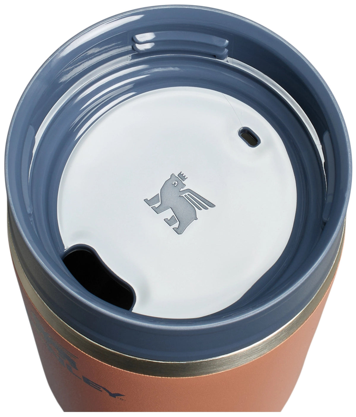 Brauner Thermobecher Café-To-Go Travel Mug von Stanley in toast, schlanke Becherform