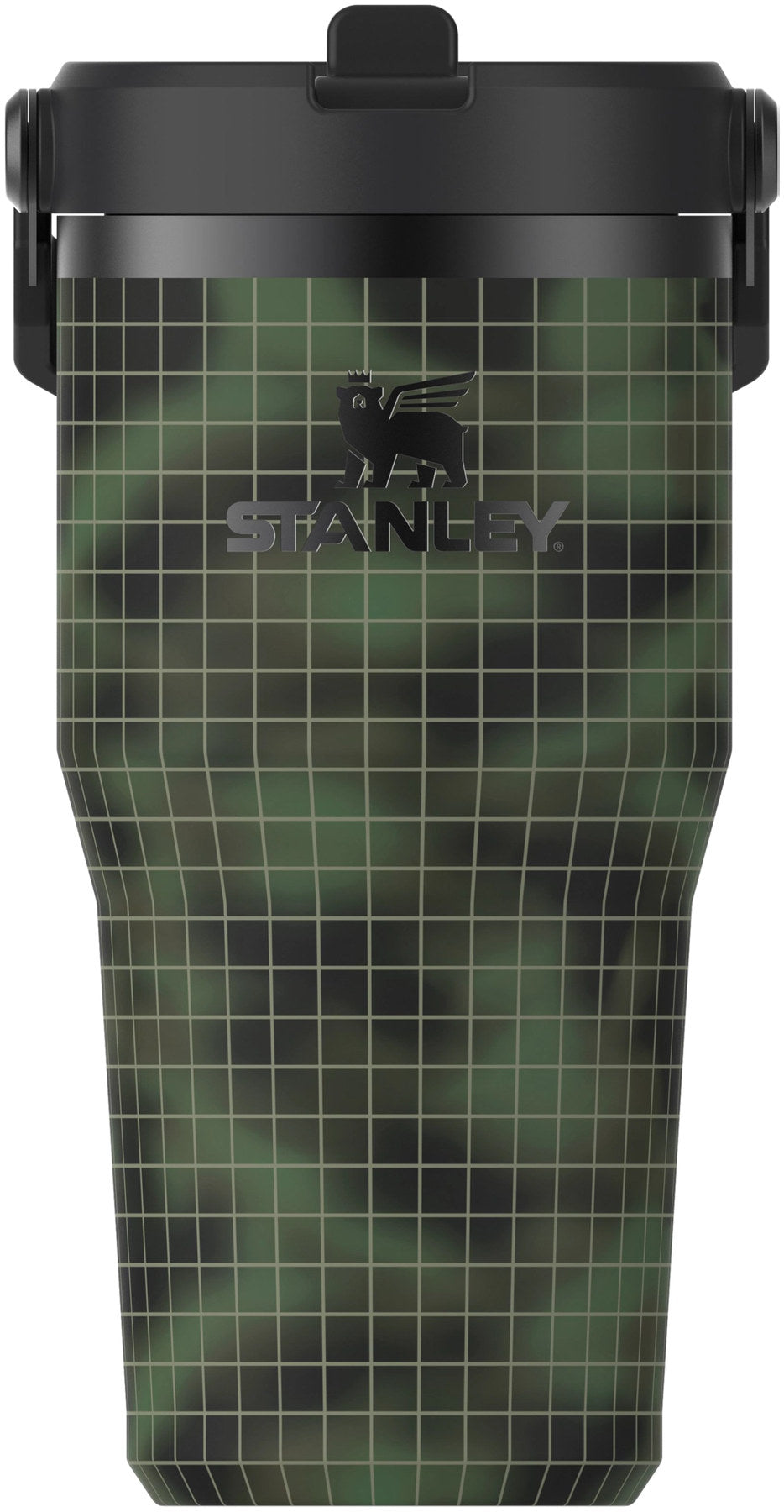 Grüner Stanley IceFlow Flip Straw Becher in der Farbe dried pine blur, Thermosflasche