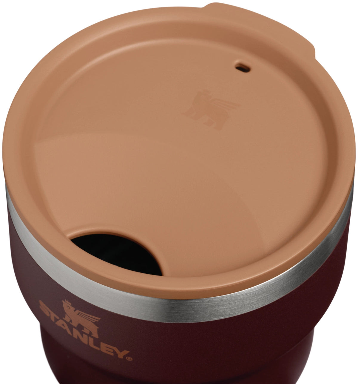 Brauner Stanley Everyday Stacking Camp Cup als Thermosflasche in Becherform