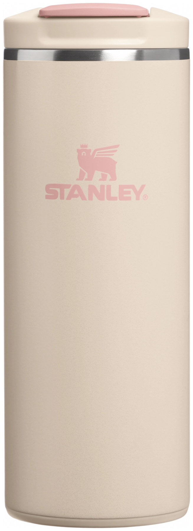 Beige Thermosflasche Transit FlipTop Becher champagne von Stanley in schlanker Form