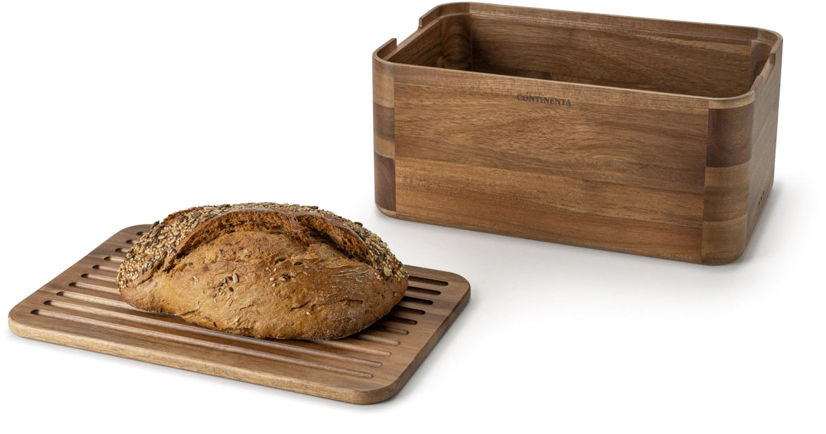 Brotkasten Akazie in Braun präsentiert im Onlineshop von KAQTU Design AG. Brotkorb ist von Continenta