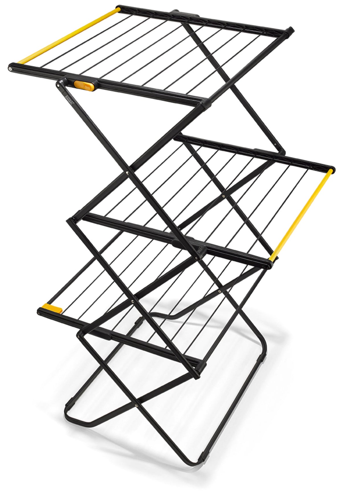AirFrame 3-stufiger Wäscheständer in Schwarz präsentiert im Onlineshop von KAQTU Design AG. Wäscheständer ist von Joseph Joseph