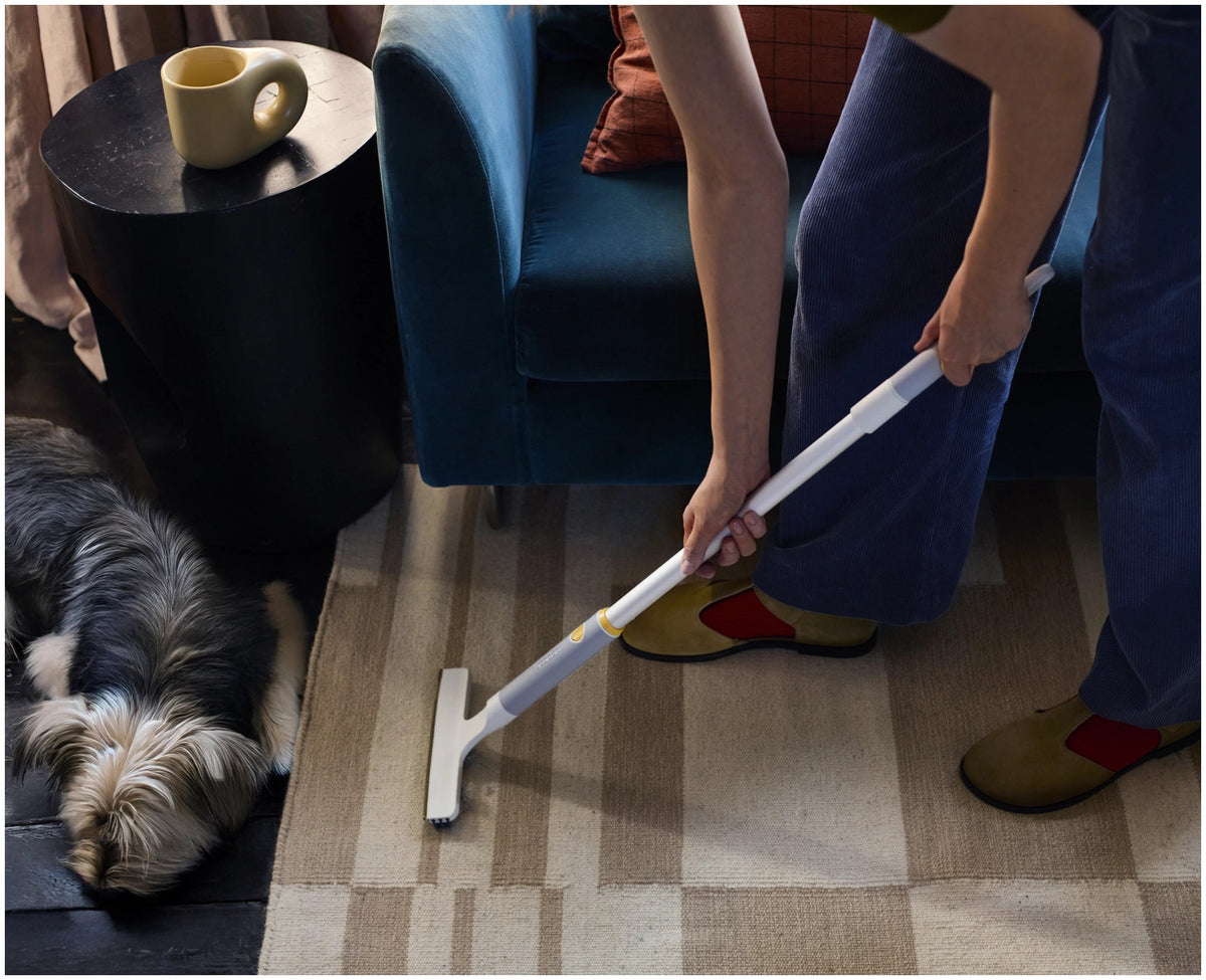 CleanTech 2-in-1 Teppich Reinigungsgadget hellgrau in Grau präsentiert im Onlineshop von KAQTU Design AG. Reinigung & Wäsche ist von Joseph Joseph