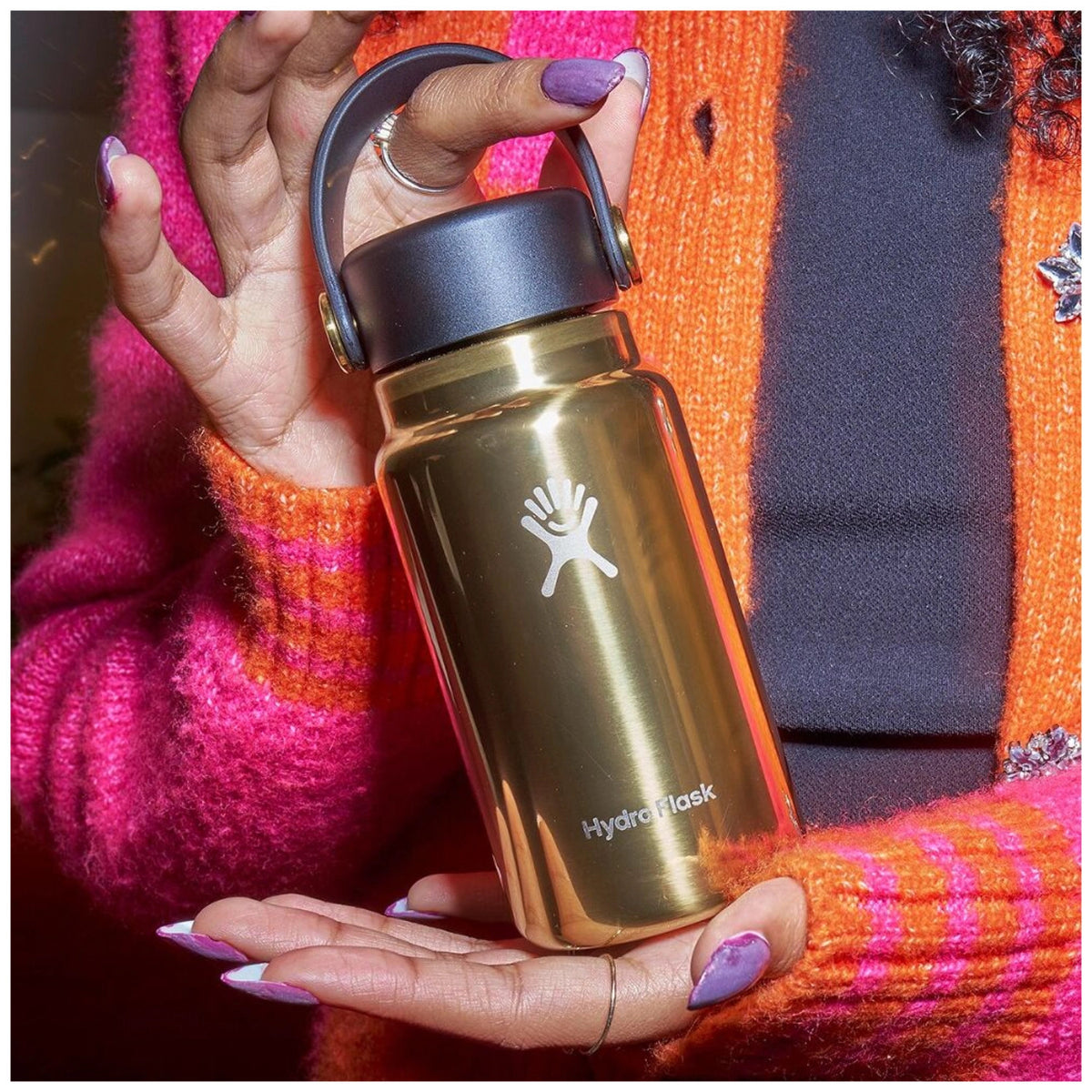 Trinkflasche Micro Hydro 200ml gold in Gold präsentiert im Onlineshop von KAQTU Design AG. Thermosflasche ist von Hydro Flask