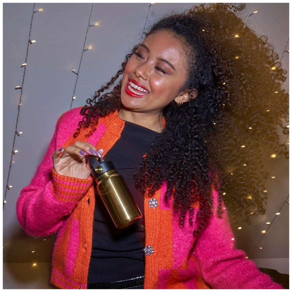 Trinkflasche Micro Hydro 200ml gold in Gold präsentiert im Onlineshop von KAQTU Design AG. Thermosflasche ist von Hydro Flask