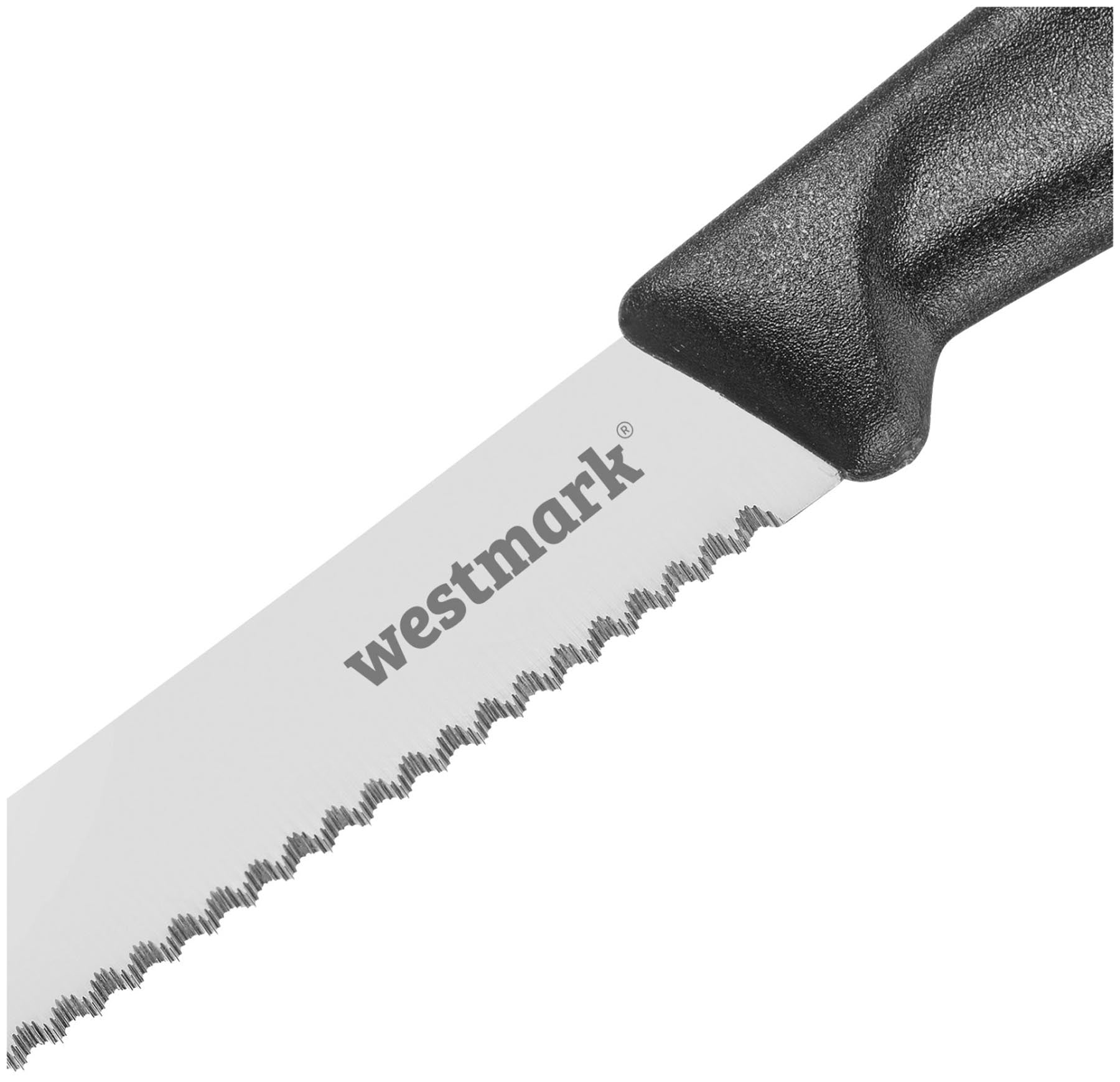 Zwei elegante Frühstücksmesser Daily-Slice von Westmark, ideal für den täglichen Gebrauch und ein ansprechendes Frühstückssetting.