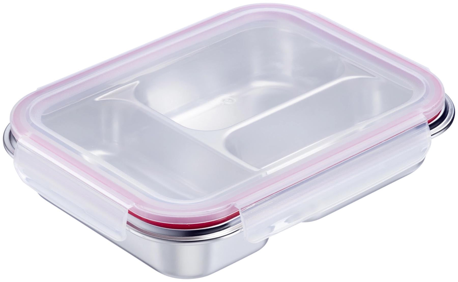 Edelstahl Lunch Box/ Frischhaltedose geteilt in präsentiert im Onlineshop von KAQTU Design AG. Käsezubehör ist von Westmark
