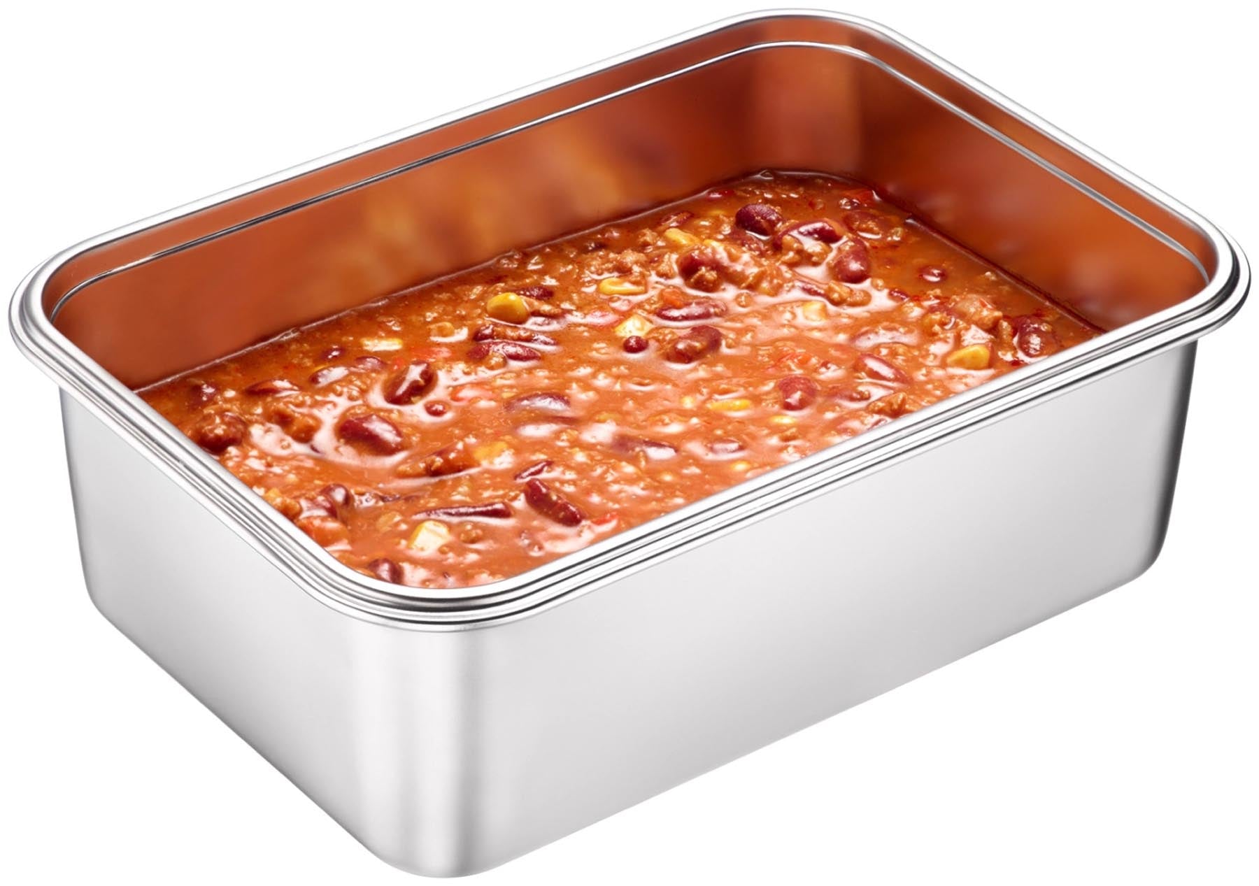 Hochwertige Edelstahl-Lunchbox von Westmark mit 4200ml Volumen, ideal für die Aufbewahrung von Speisen und Snacks für unterwegs.