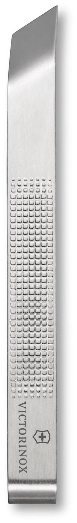 Silberne Fischgrätenpinzette von Victorinox aus Edelstahl mit rutschfestem Griff, Länge 12cm, für die präzise Küchenarbeit.