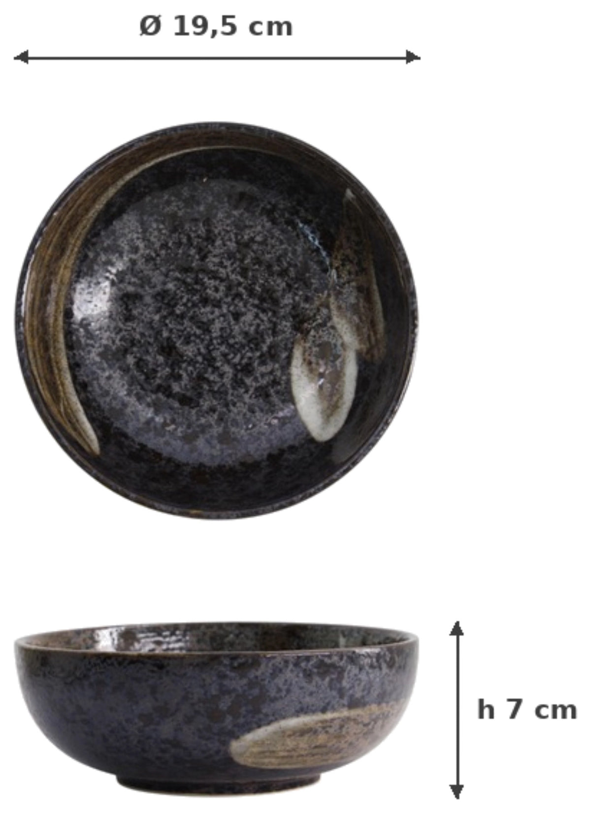 Arahake Tayo, mehrfarbige Schüssel im japanischen Stil von Tokyo Design Studio