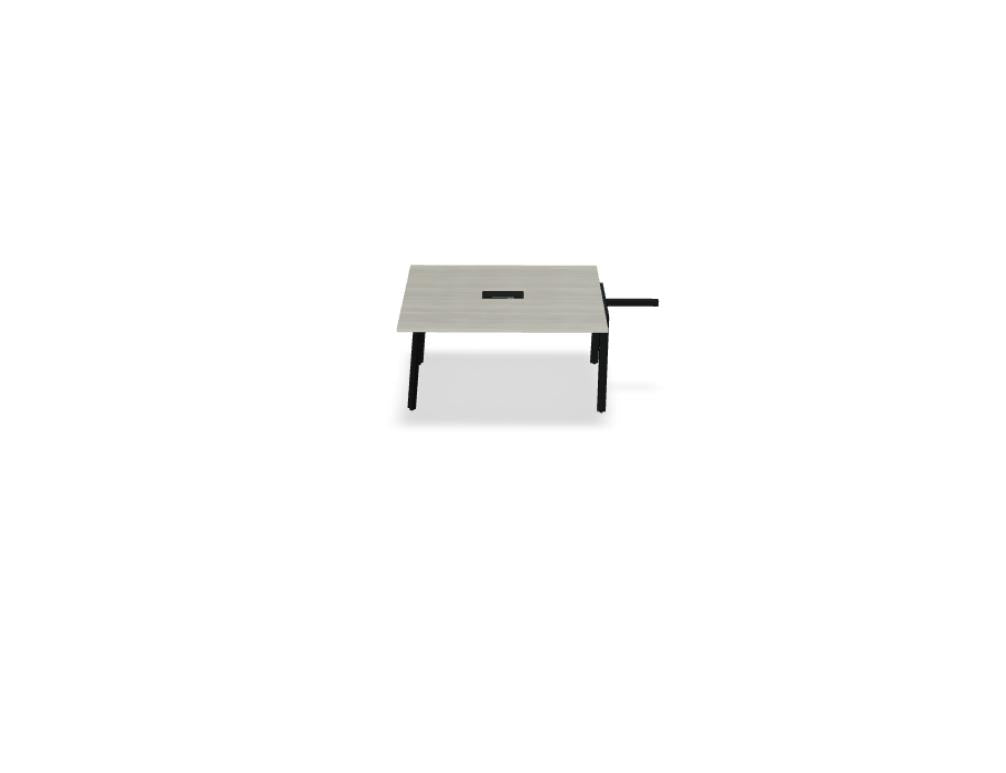 Esstisch Ogi A PLF14PK von Mdd, heller Holztisch mit glatter Oberfläche, rechteckige Form, schlanke Beine, modernes Design, geeignet für Essbereich