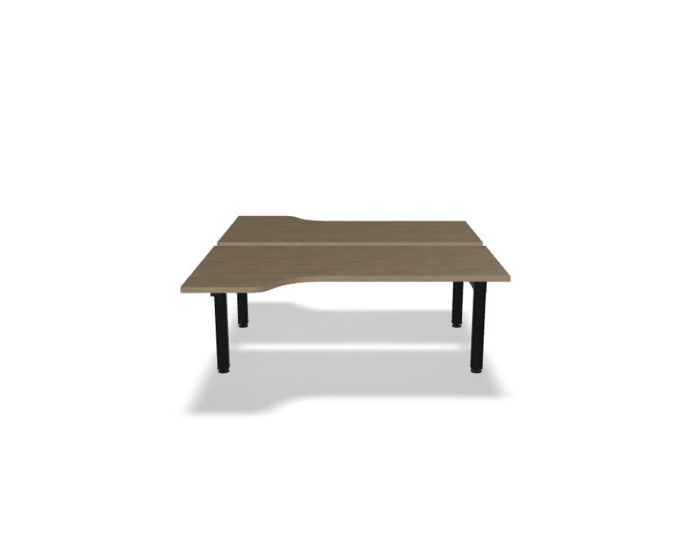 Ogi Drive Bench BODK676 Doppelschreibtisch von Mdd mit elektrischer Höhenverstellung und zweimotorigem Gestell