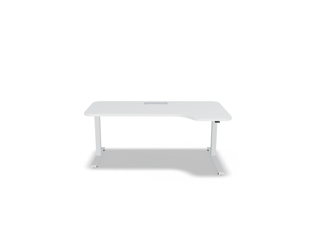 Hochwertiger Schreibtisch Ogi Drive BODKZ667, elektrisch höhenverstellbar mit zweimotorigem Gestell, modernes Design, optimale Ergonomie und Kabelmanagement