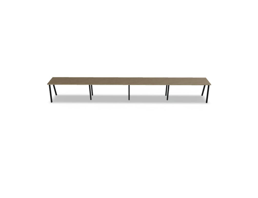 Schreibtisch Ogi M BOM14E4 in modernem Design, Holzoptik mit klaren Linien, kompakte Arbeitsfläche, perfekt für Home-Office-Setup