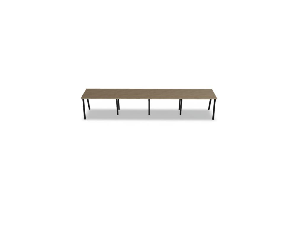 Image zeigt den Ogi M BOM19E4 Schreibtisch aus der Kategorie Möbel/Schreibtische von MDD. Moderner, heller Arbeitsplatz mit glatt geölter Oberfläche, klaren Linien und schlanken Beinen.