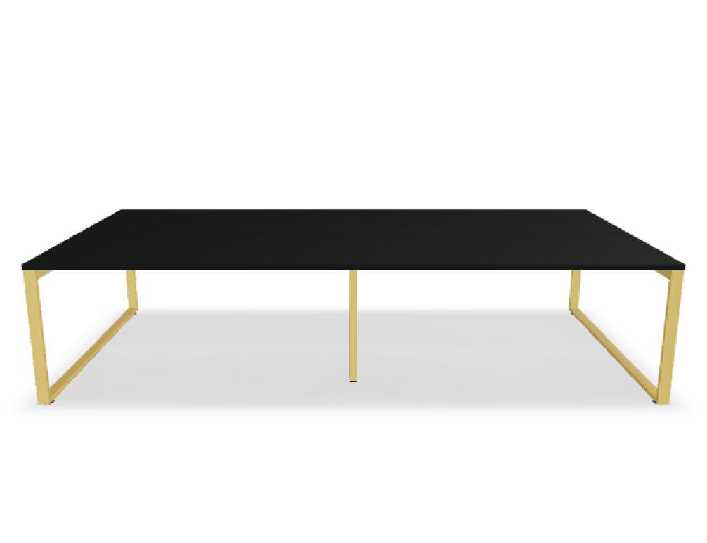 Ogi Q Bench BOQ34E2 Doppelschreibtisch von Mdd mit klarer Linienführung und großzügiger Arbeitsfläche fürs moderne Büro
