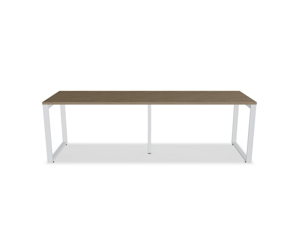 Schreibtisch Ogi Q BOQ22E2 von Mdd in hellem Holzfinish, kompakt und modernes Design, ideal für Home-Office oder Studierzimmer