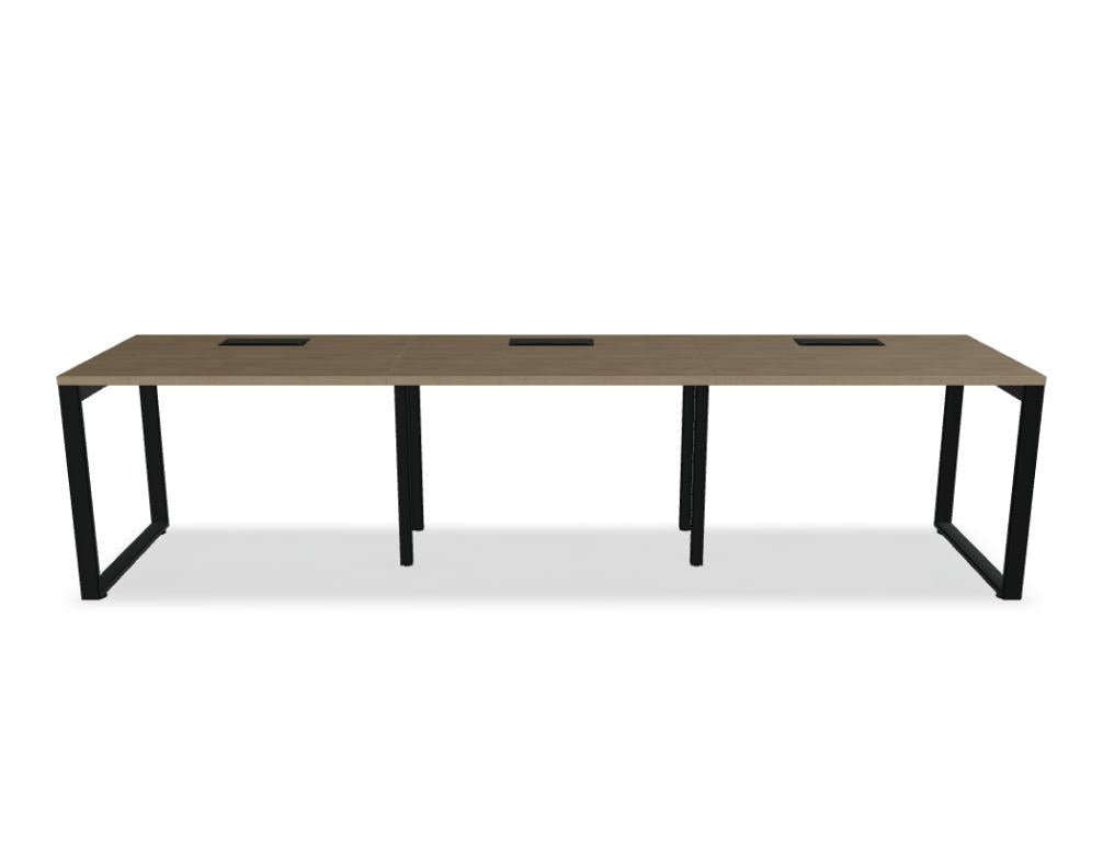 Schreibtisch Ogi Q BOQ20E3 von Mdd, modernes Holzdesign mit großzügiger Arbeitsfläche, klar strukturierte Linien und hochwertiger Verarbeitung