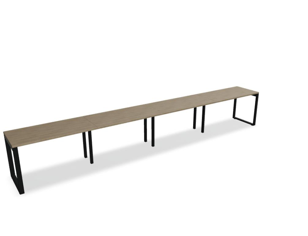Schreibtisch Ogi Q BOQ12E4 von Mdd, eleganter Buche- bzw. Holzton, geradliniges Design, pflegeleicht, optimale Arbeitsfläche, solide Struktur