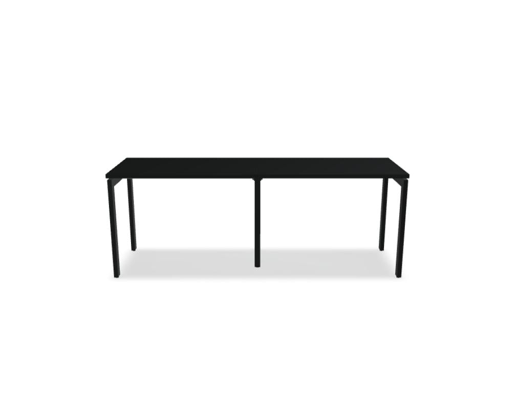 Ogi U BOU10E2 Schreibtisch von Mdd mit hellem Holzdekor, weißem Gestell und funktionalem Design für moderne Büros