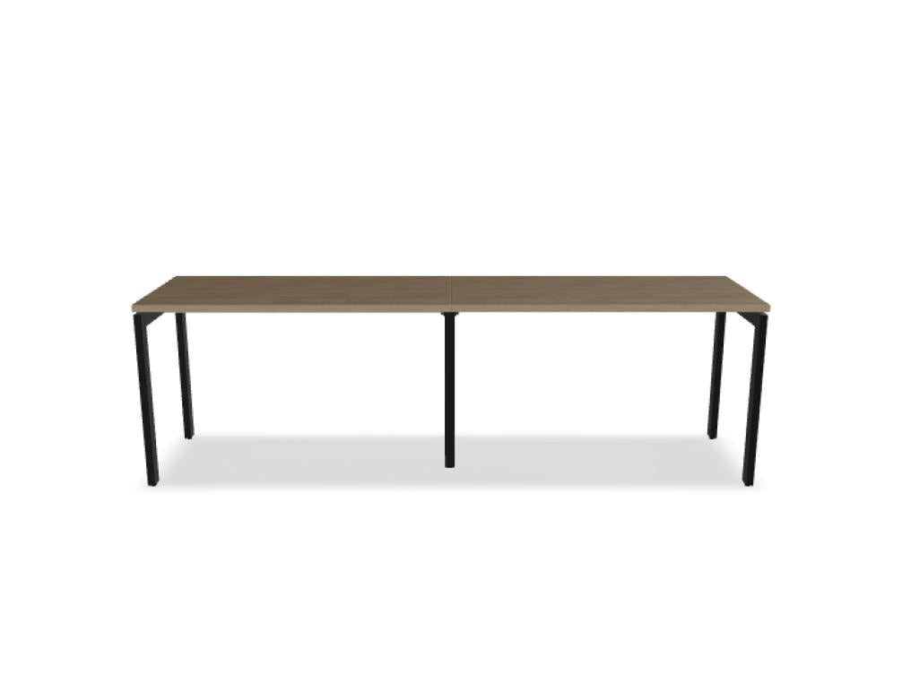 Ogi U BOU12E2 Schreibtisch von Mdd mit schwarzem U-Gestell, rechteckiger Platte und modernem Design fürs Büro