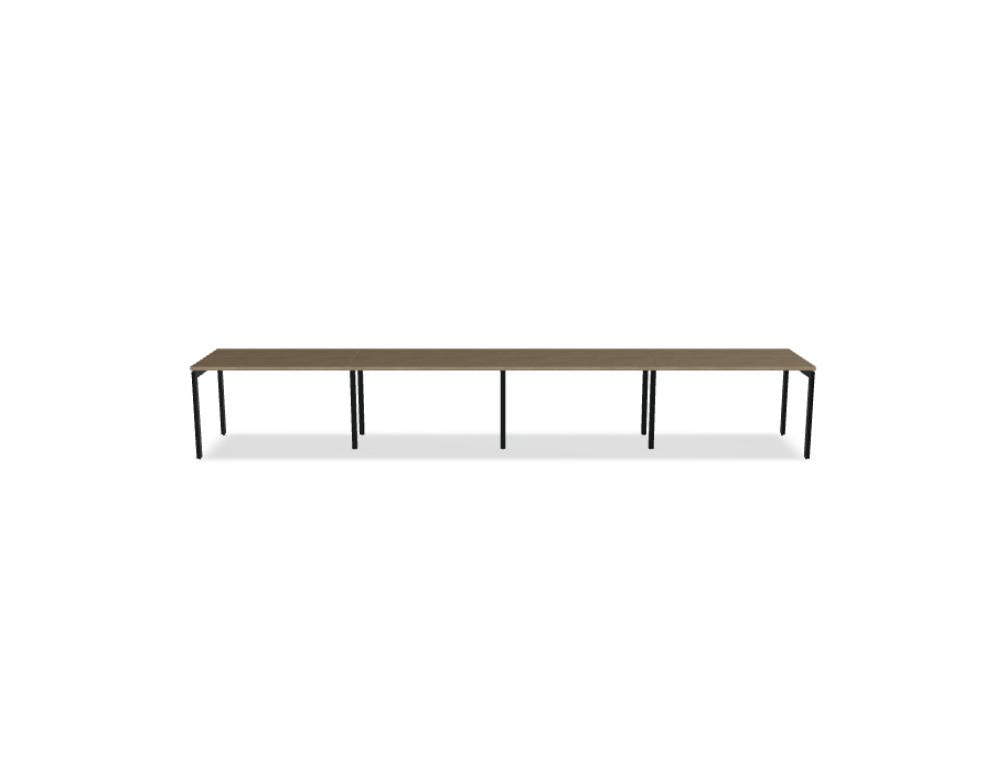 Ogi U BOU19E4 Schreibtisch von Mdd mit U-förmigen Beinen, heller Tischplatte und modernem Design fürs Büro