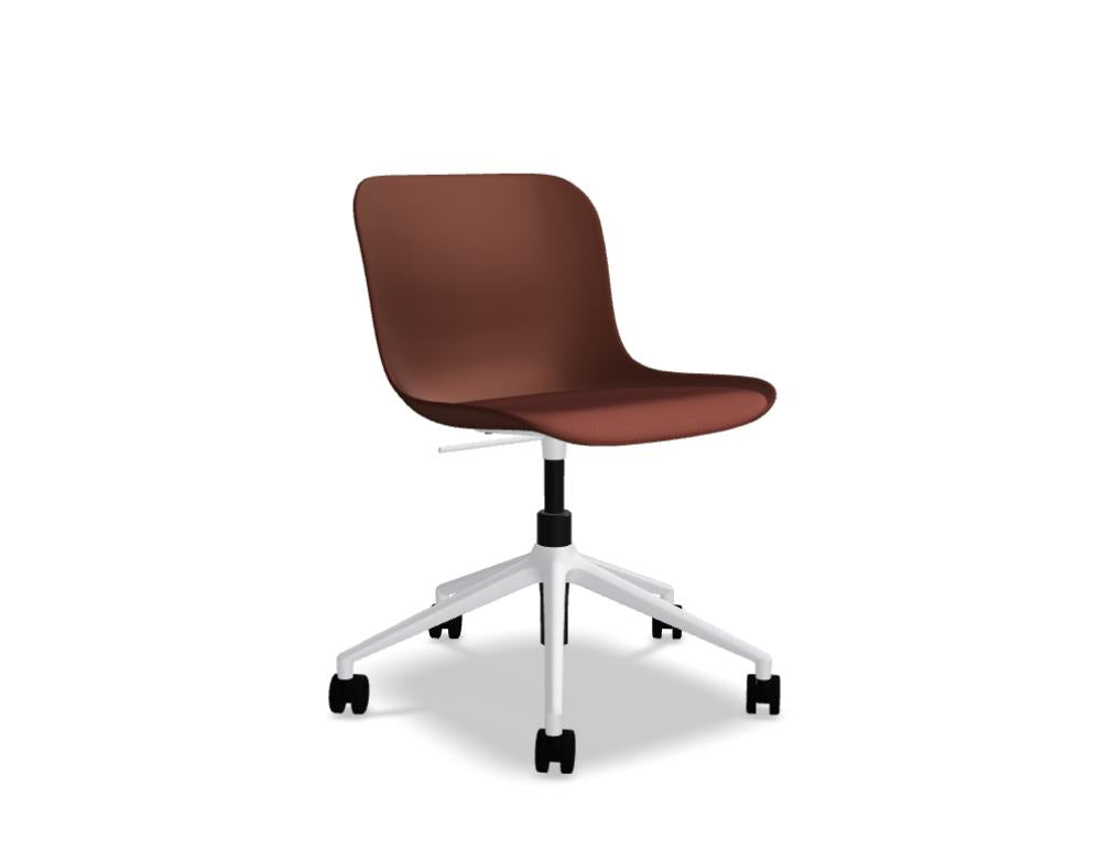 Bild zeigt einen modernen Dreh-Schalenstuhl Baltic 2 Remix BLK3P22 in schwarz mit Höhenverstellung, verstellbare Rückenlehne, Kunststoffrollen; elegante Sitzschale, verchromte Basiskonstruktion, klares, zeitloses Design.