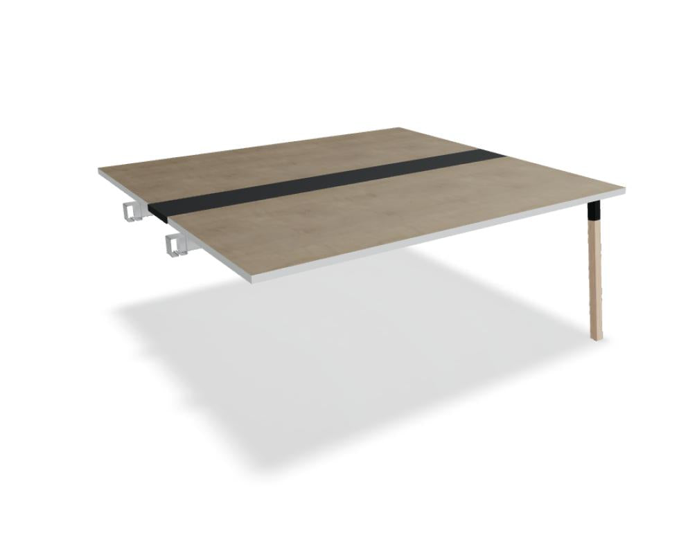 Konferenztisch Ogi W SW35L mit eleganten Holzbeinen, massiver Tischplatte und zeitlos-modischer Ausstrahlung – ideal für moderne Meetingbereiche