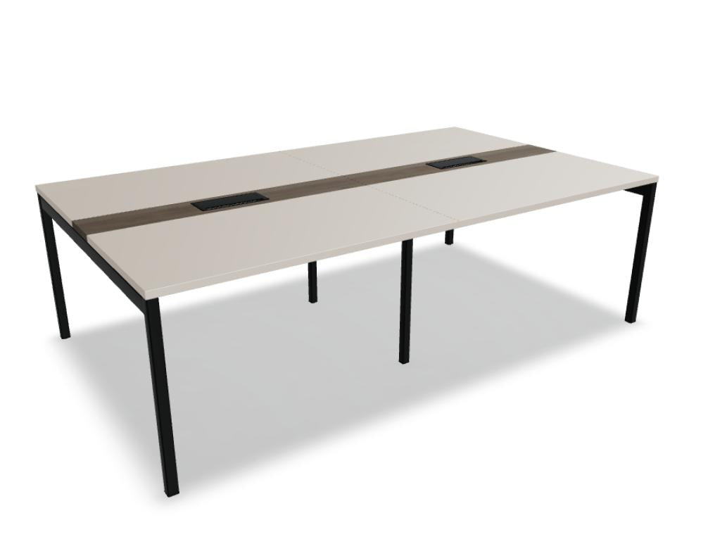 Esstisch Ogi Y SY22E2 von MDD in moderner Holzoptik, rechteckige Tischplatte, schlanke Beine, elegante Maserung, geeignet für Küche oder Essbereich