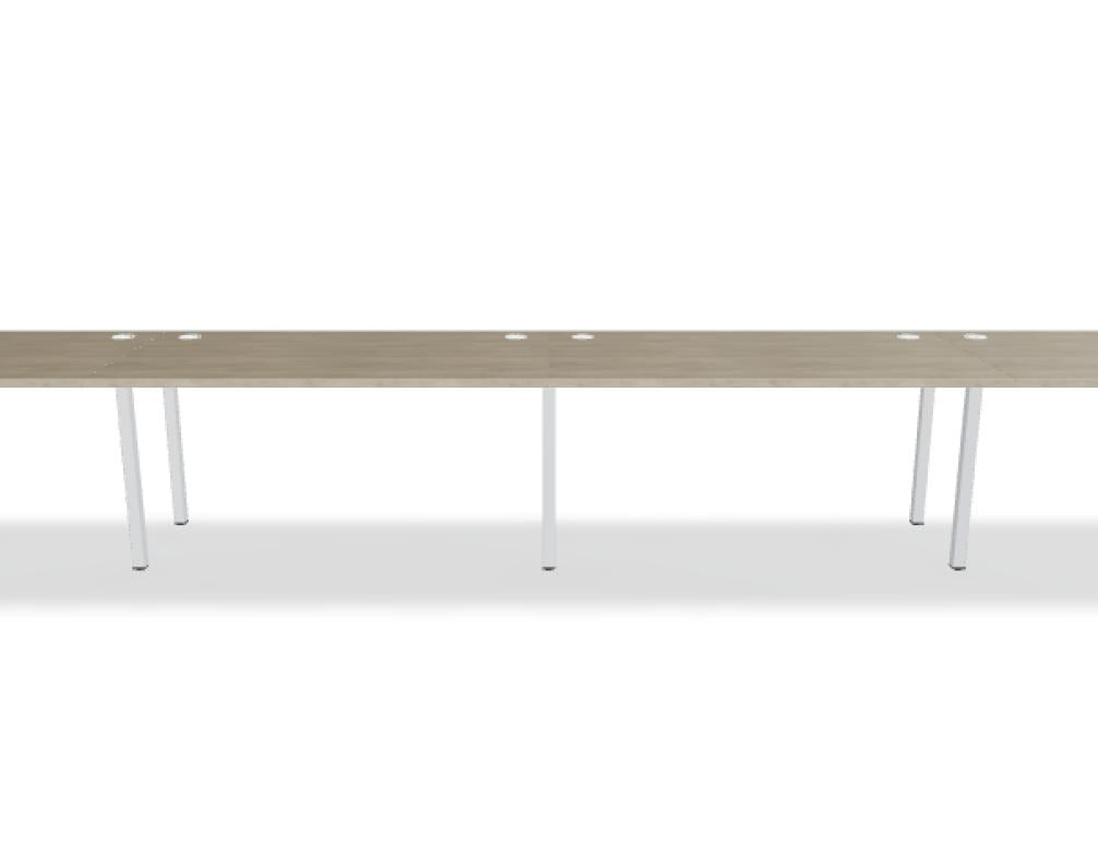 Schreibtisch Ogi Y BOY03E4 aus robustem Holz, kompaktes Profil, moderne Linien, ideal für Home-Office und Arbeitszimmer, in ruhigen Farbtonformen