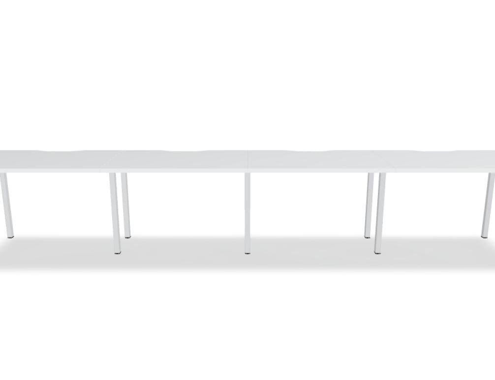 Ogi Y BOY20E4 Schreibtisch von Mdd mit weißer Platte, stabilem Y-Gestell und modernem Design fürs Büro
