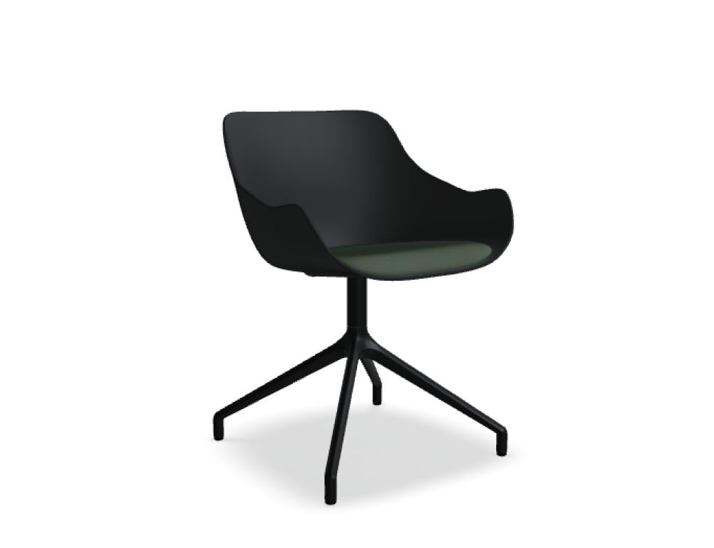 Baltic Remix BL3P19 Drehstuhl von Mdd mit schlichter Sitzschale, drehbarem Gestell und modernem Design fürs Büro