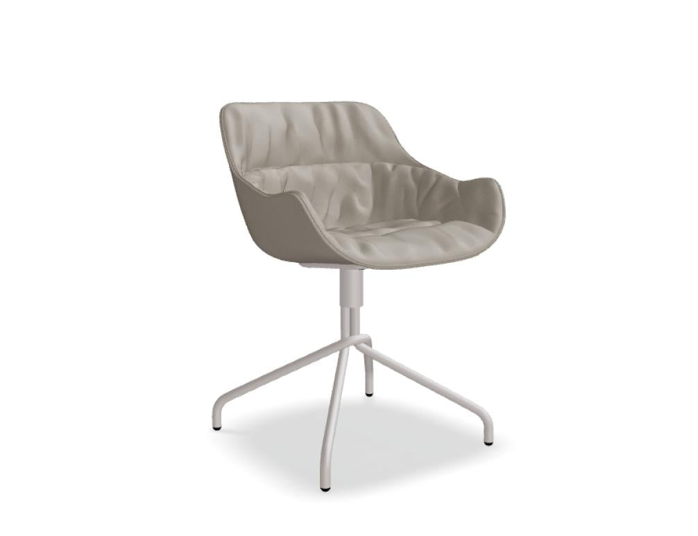 Baltic Soft Duo BL5P13 Drehstuhl von Mdd mit gepolsterter Sitzschale und eleganter Drehbasis für moderne Räume